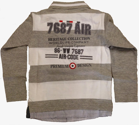 Harry Kayn Polo manches longues garçon ECHAGOR3-8 clicktofournisseur.com