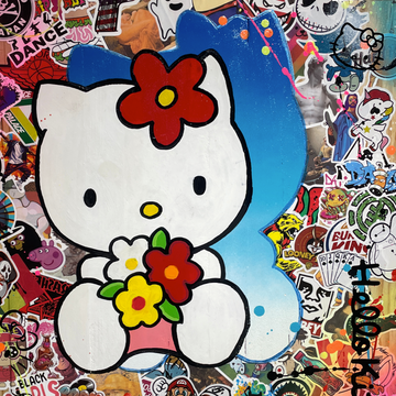 Poster Reproduction officielle œuvre Pop Art HELLO KITTY de Vincent STREIFF
