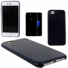 Housse coque arrière de protection en simili cuir bleu nuit pour apple iphone 7 - Clicktofournisseur.com