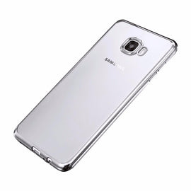 Housse silicone slim transparente et contour chromé argent pour samsung galaxy a5 2017 - Clicktofournisseur.com