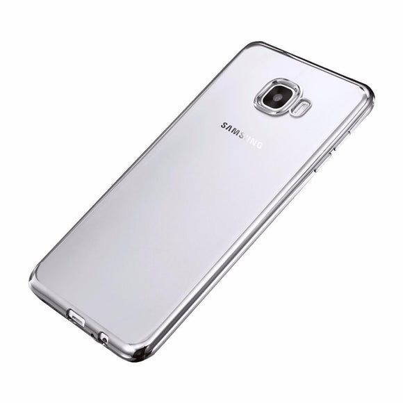 Housse silicone slim transparente et contour chromé argent pour samsung galaxy a5 2017 - Clicktofournisseur.com