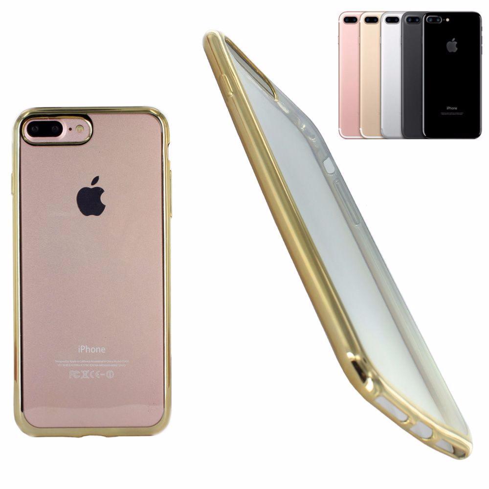 Housse silicone ultra slim transparente or semi rigide pour apple iphone 7 plus - Clicktofournisseur.com