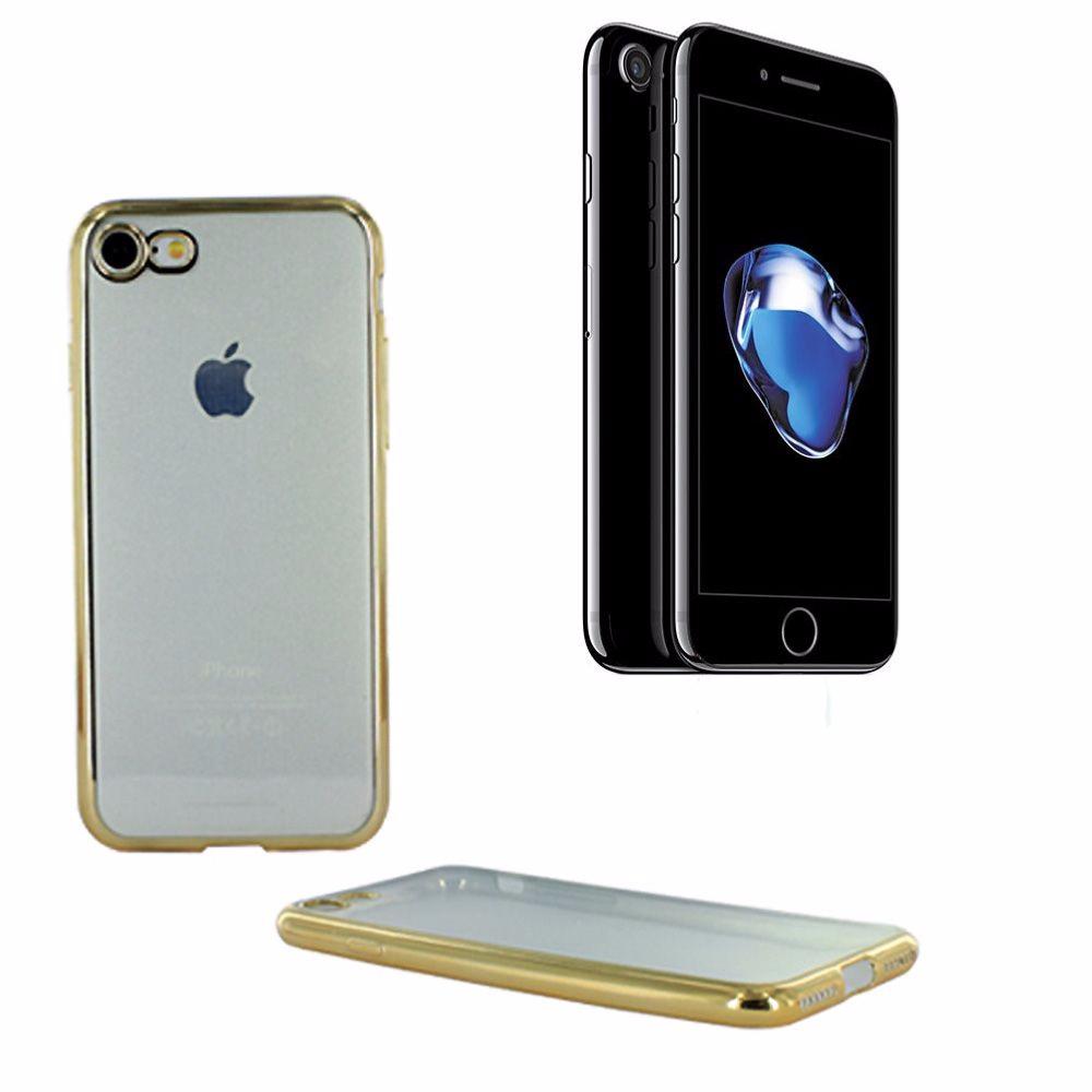 Housse Silicone Ultra Slim Transparente Or Semi Rigide pour Apple iPhone 7 clicktofournisseur.com