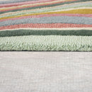 Tapis moderne en laine flo