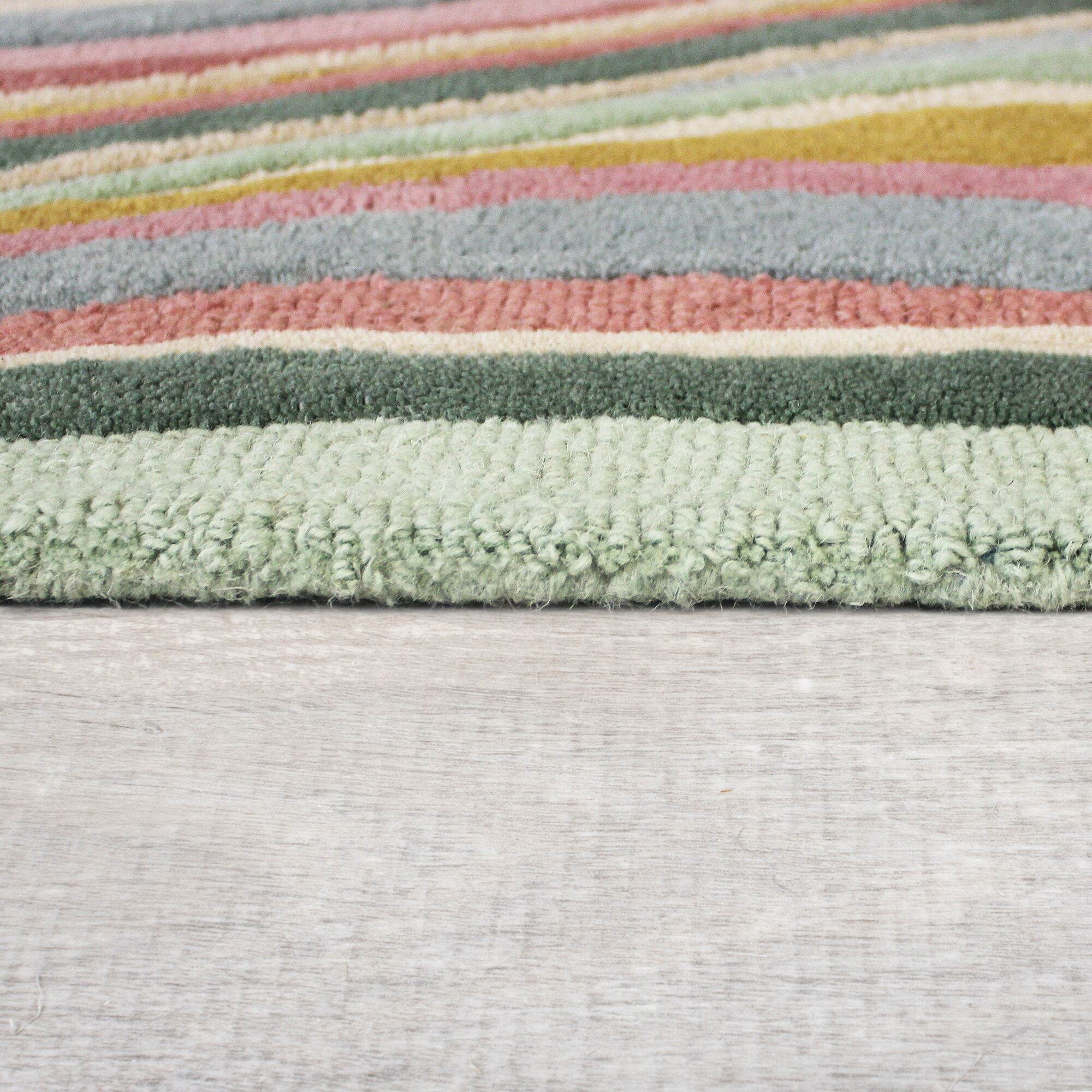 Tapis moderne en laine flo