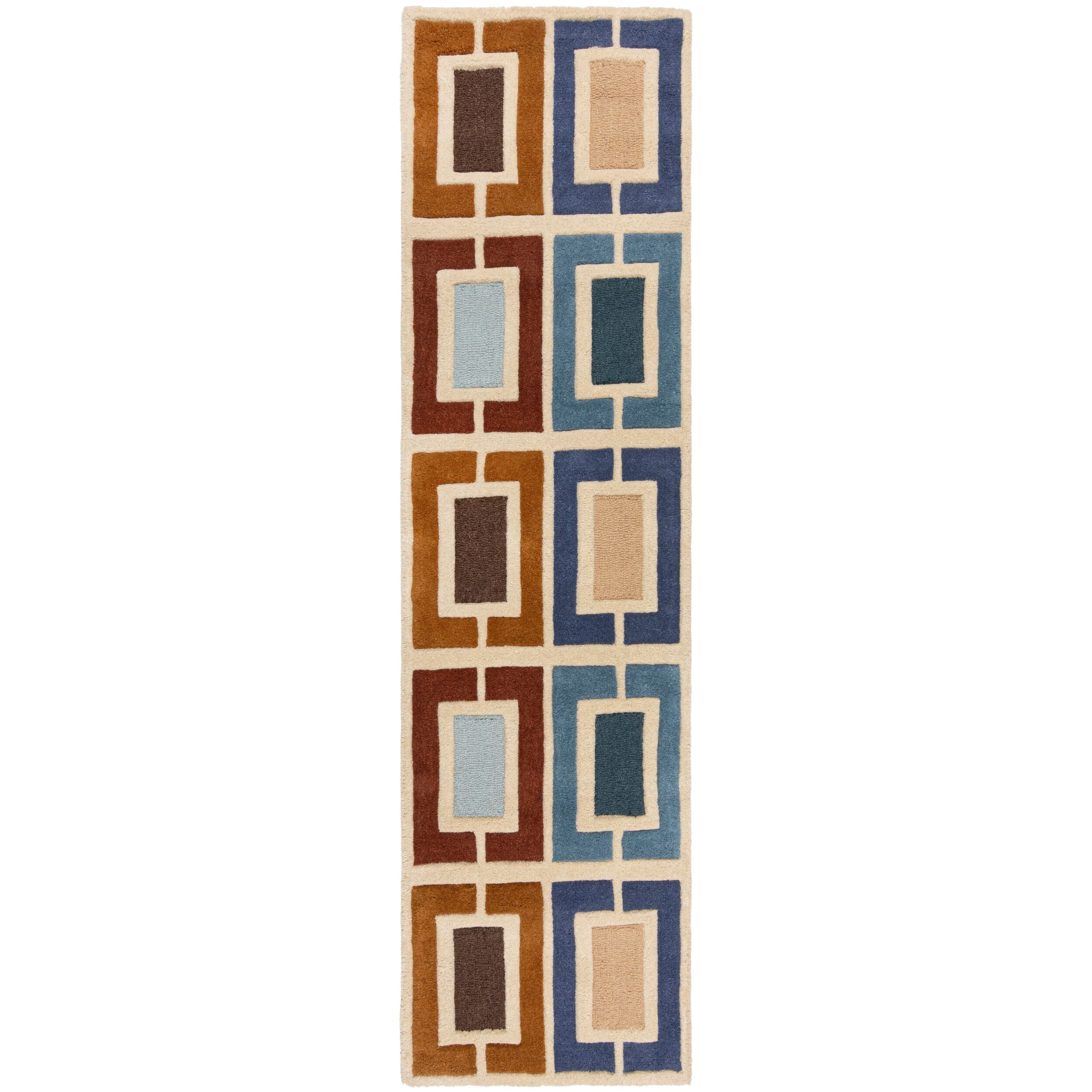 Tapis moderne en laine tufté main picto