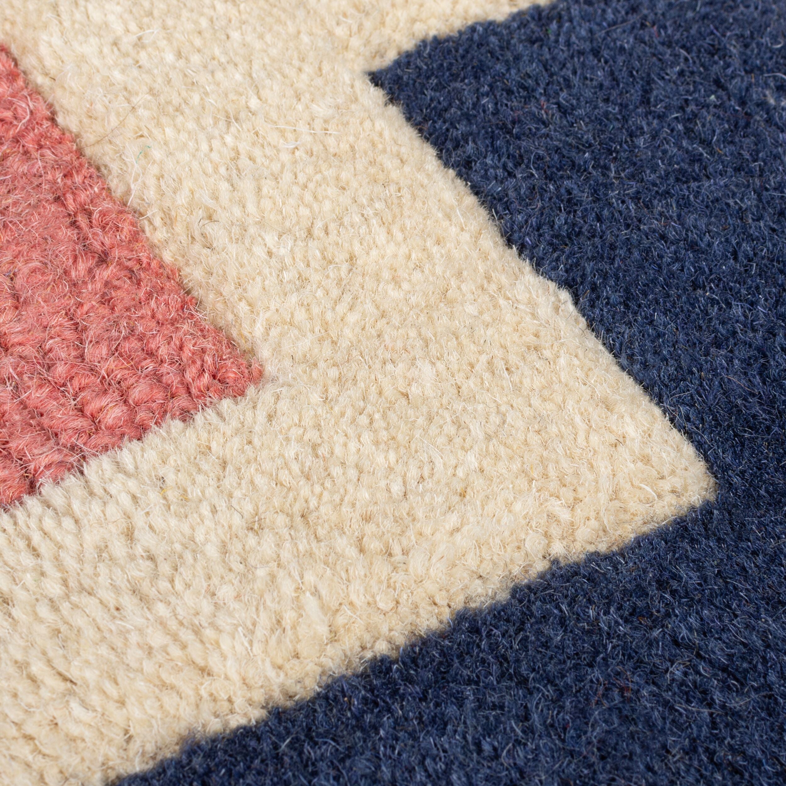Tapis moderne en laine tufté main picto