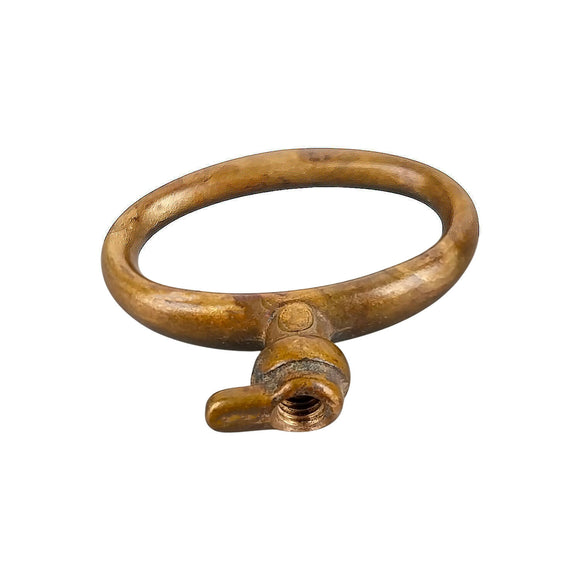 Bouton de meuble - Fausse clé FINE, Finition laiton patiné