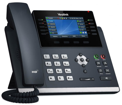 Téléphone ip yealink sip-t46u gris lcd wi-fi