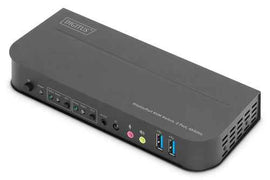 Digitus KVM Switch, 2-Port, 4K60Hz, 2 x DP in, 1 x DP/HDMI out | DS-12850