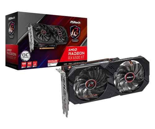Asrock AMD Radeon RX 6500 XT Phantom Gaming D 4 GB GDDR6 Graphics Card