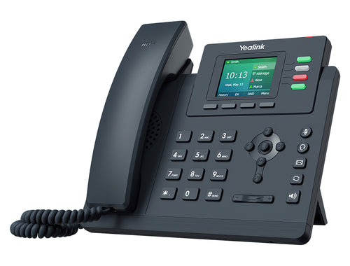 Yealink SIP-T33G IP telefon, 4x SIP, CZ/SK displej, 2x GbE port, PoE, Optima HD Voice, 12 programovatelných tlačítek