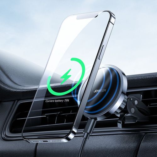 Joyroom Car Mount Wireless Charger MagSafe Clamp Holder (Air Outlet Verison) 4.5-6.7 inch, 15W, Black (JR-ZS240-AIR)