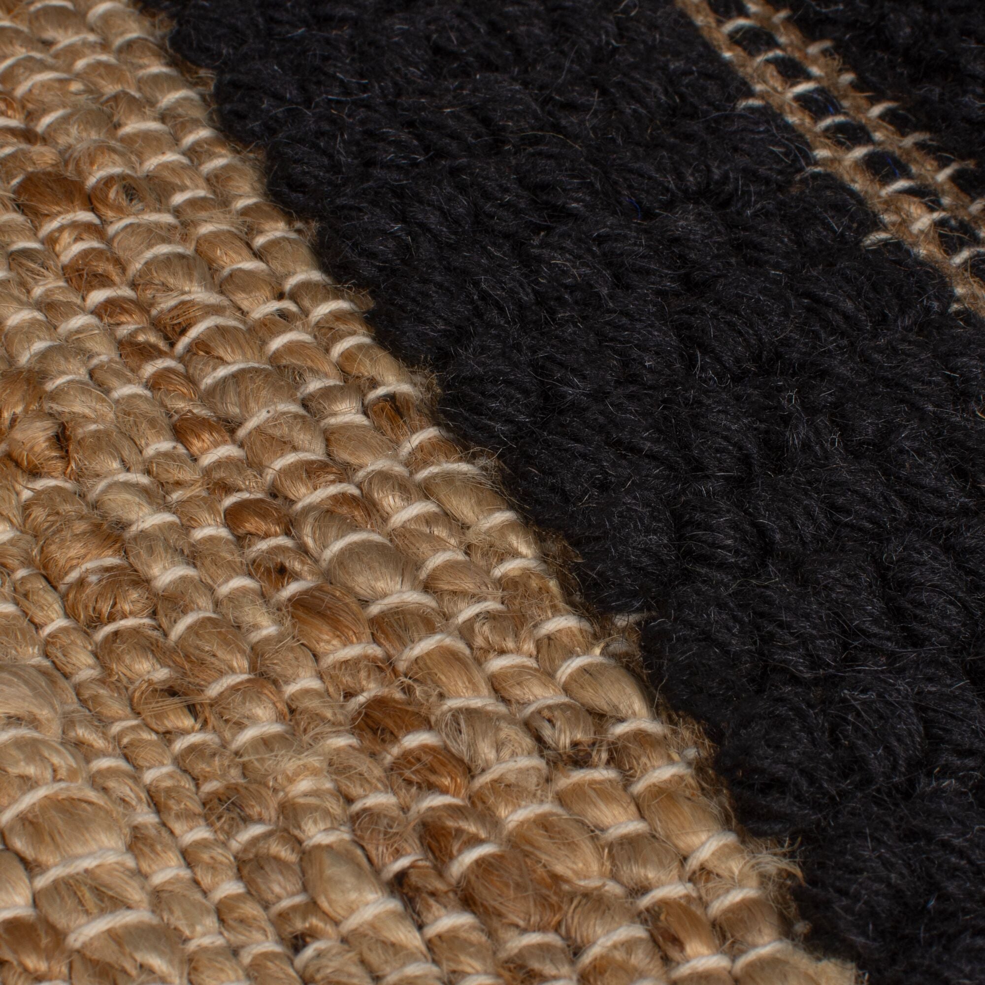 Tapis moderne en jute casbah