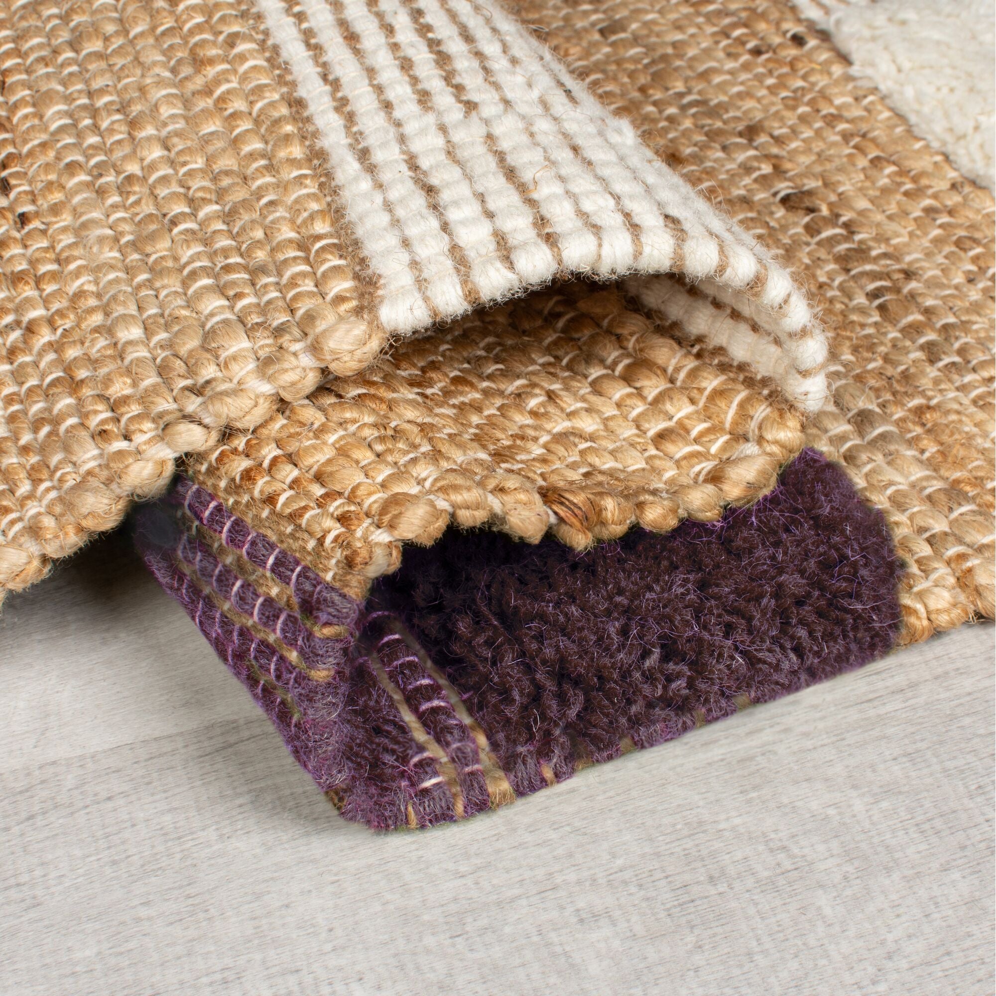 Tapis moderne en jute casbah