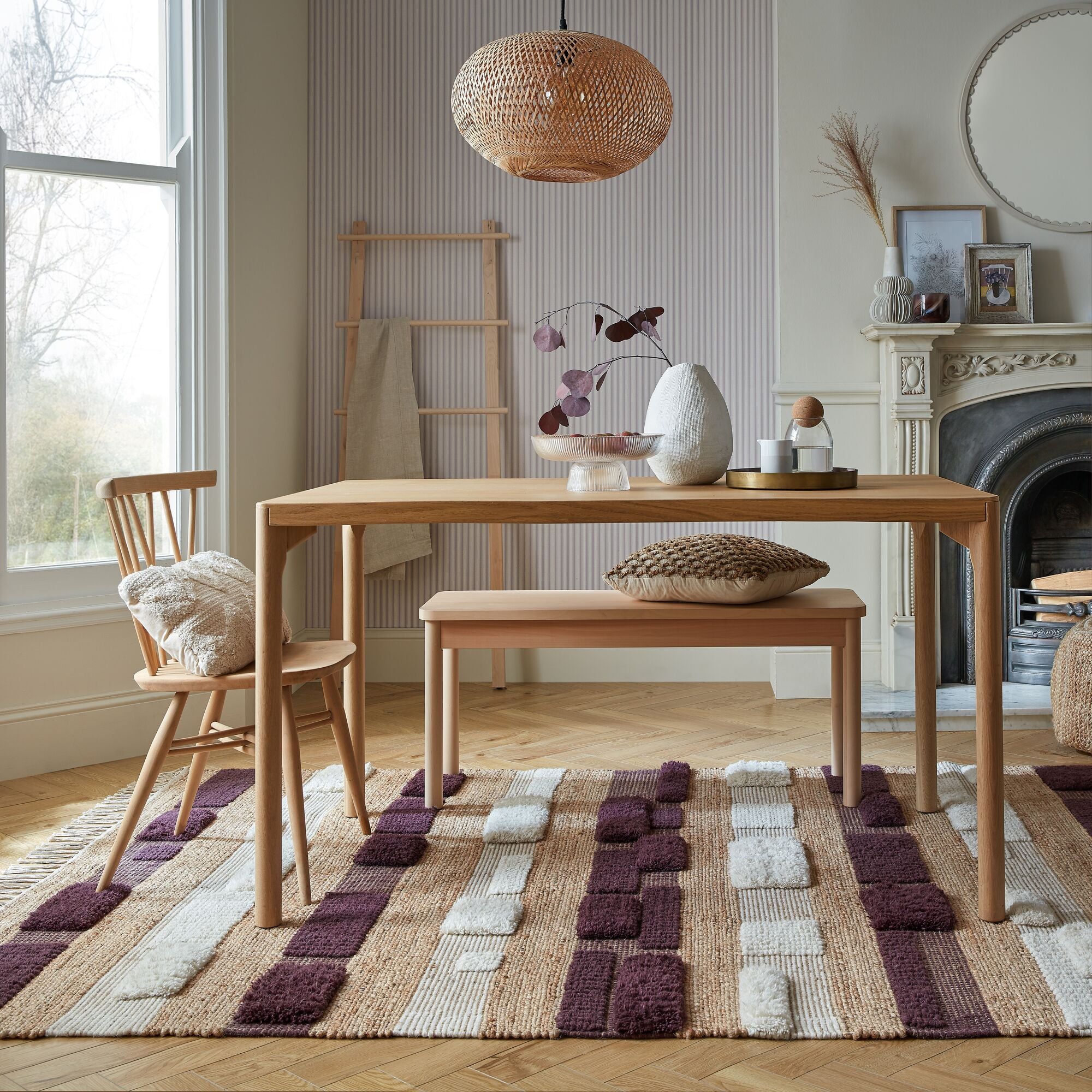 Tapis moderne en jute casbah