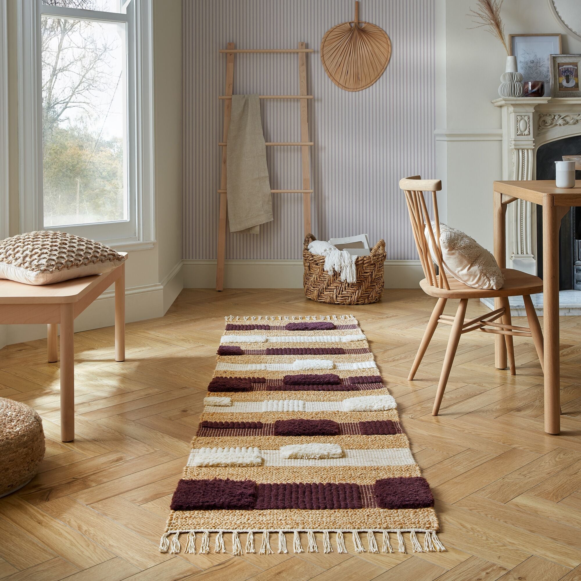 Tapis moderne en jute casbah