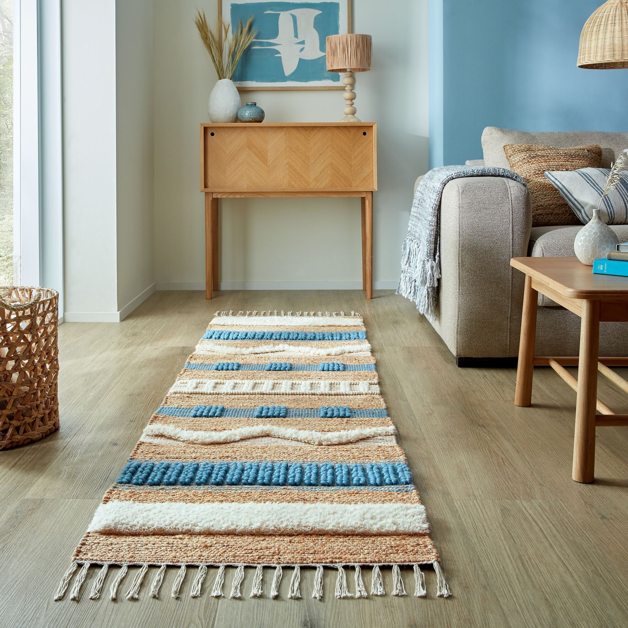 Tapis moderne en jute casbah