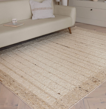 Tapis de salon en laine tissé plat JUMBLE