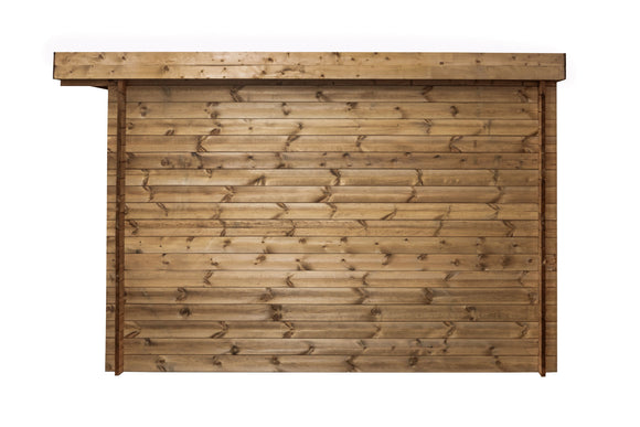 Abri de jardin en bois traité autoclave surface utile 99m² 388 x 298 x 235cm 28mm int042/ ineksa