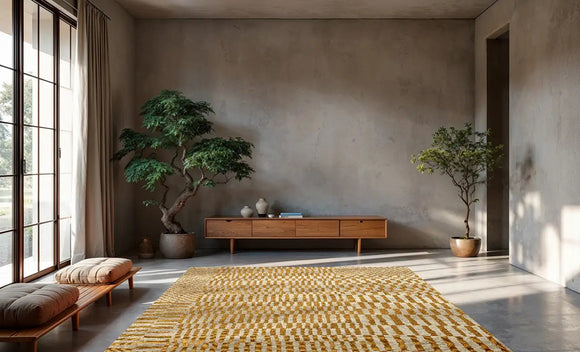 Tapis tissé plat moderne BERBER STRUCTURES