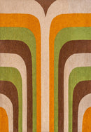 Tapis de salon moderne tissé plat JUNGLE-1