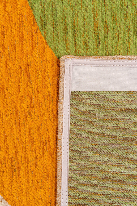 Tapis de salon moderne tissé plat JUNGLE