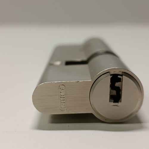 Ecost Customer Return Abus Profile Cylinder D6xNP with Key Card and 5 Keys, Silver, 494