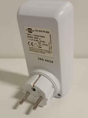 Ecost customer return Brennenstuhl 1506321 ComfortLine Weekly Timer White (Digital Programmable Sock