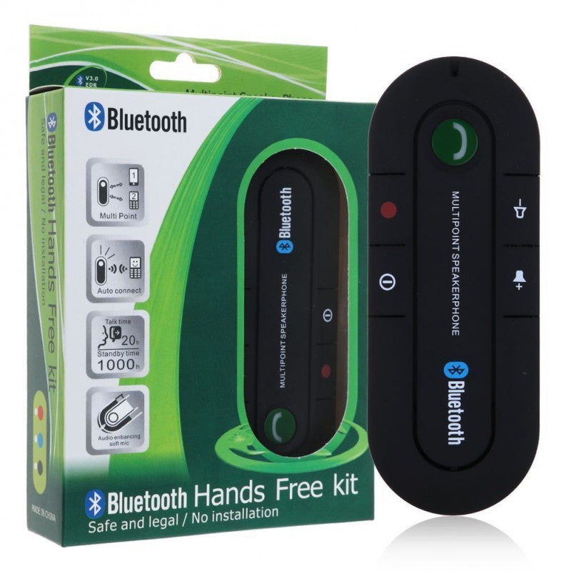 KIT MAINS LIBRES BLUETOOTH SANS FIL VOITURE UNIVERSEL clicktofournisseur.com