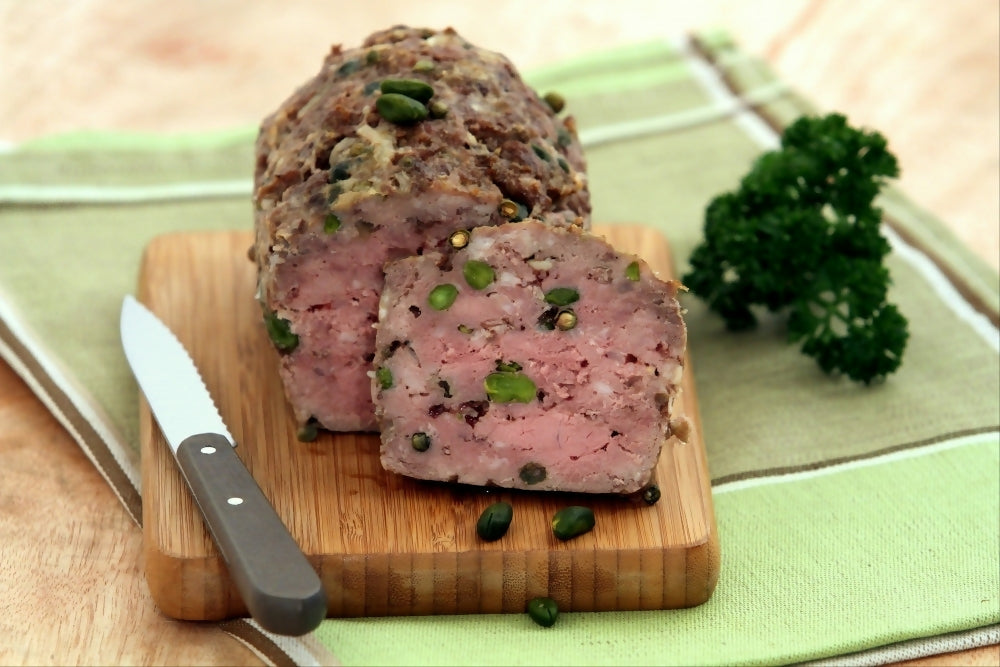 Terrine de canard au poivre vert