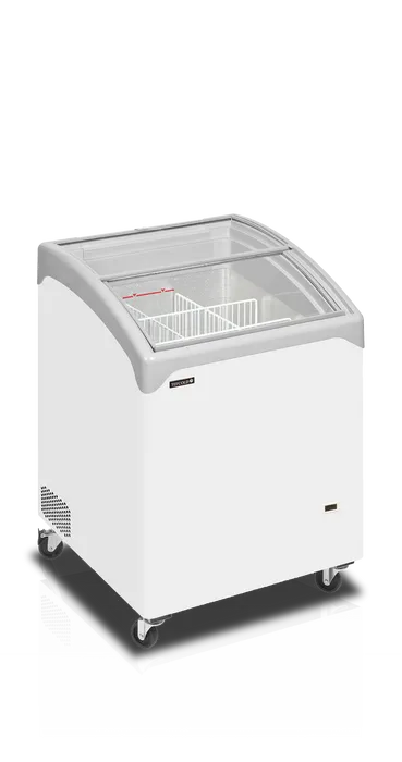 Conservateur couvercle incurvé portes coulissantes 115L - clicktofournisseur.com