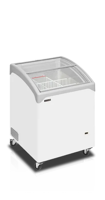 Conservateur couvercle incurvé portes coulissantes 115L - clicktofournisseur.com