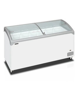 Conservateur couvercle incurvé portes coulissantes 367L - clicktofournisseur.com