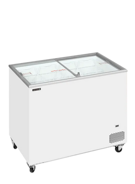 Conservateur portes vitrées coulissantes 255L - clicktofournisseur.com