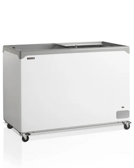 Conservateur couvercle plat portes coulissantes 298L - clicktofournisseur.com