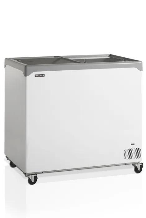 Conservateur couvercle plat portes coulissantes 218L - clicktofournisseur.com