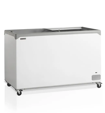 Conservateur couvercle plat portes coulissantes 367L - clicktofournisseur.com