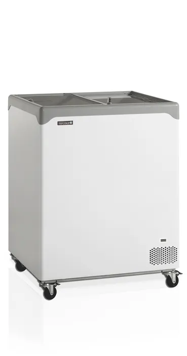 Conservateur couvercle plat portes coulissantes 138L - clicktofournisseur.com