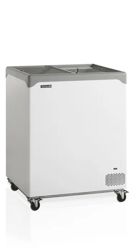 Conservateur couvercle plat portes coulissantes 138L - clicktofournisseur.com