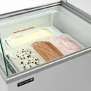 Vitrine à glaces avec portes vitrées coulissantes 72cm - clicktofournisseur.com