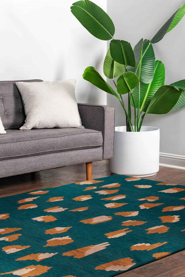 Tapis de salon moderne tissé plat ARIES