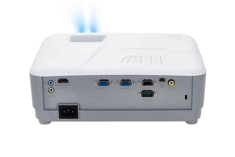 Projecteur Viewsonic PA503W, lampe LED, 3 600 lumens, résolution WXGA (1 280 x 800), contraste 22 000:1, VGA x 2, HDMI, RS-232, USB 2.0 Mini-B, mini-jack, haut-parleurs, « PA503W » (tampon vert 4 lei)