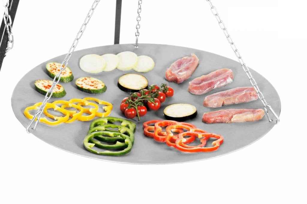 La poêle le wok à feu de camp spécial brasero ø 56 cm - Clicktofournisseur.com