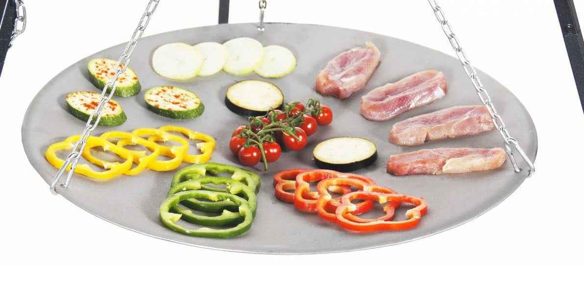 La poêle le wok à feu de camp spécial brasero ø 46 cm - Clicktofournisseur.com