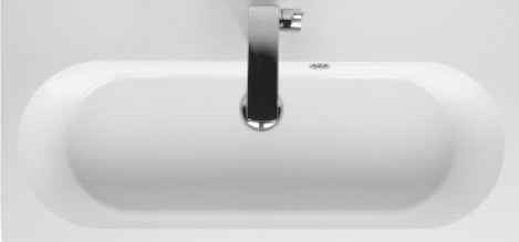 Lavabo riho eifel en céramique 80x38 h 10 cm - Clicktofournisseur.com