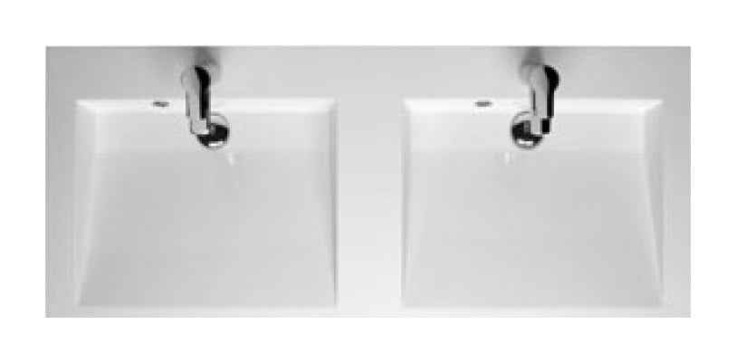 Lavabo RIHO ELZAS en céramique 120x51 H 3 cm clicktofournisseur.com