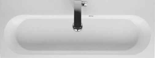 Lavabo riho enna en céramique 100x38 h 3 cm - Clicktofournisseur.com