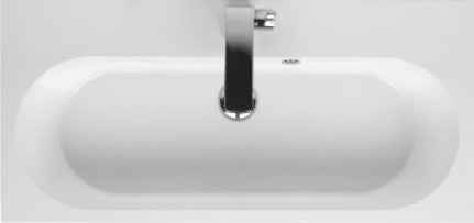 Lavabo RIHO ENNA en céramique 80x38 H 3 cm clicktofournisseur.com