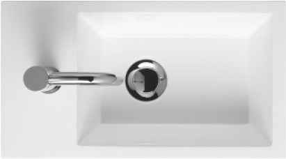 Lavabo riho lucca en céramique 40x22 h 7 cm - Clicktofournisseur.com